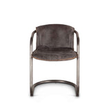 Portofino 22" Dining Chair in Antique Ebony Leather, Set of 2 by Home Trends & Design at Eve Furniture