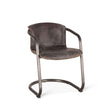 Portofino 22" Dining Chair in Antique Ebony Leather, Set of 2 by Home Trends & Design at Eve Furniture