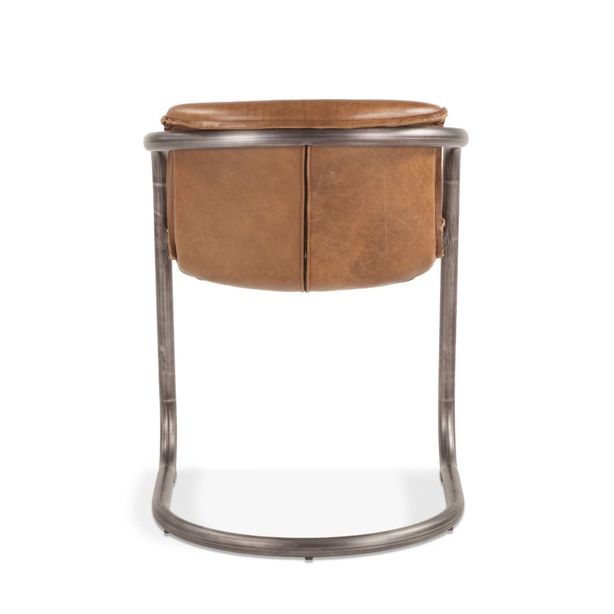 Portofino 22" Dining Chair in Berham Chestnut Leather, Set of 2 by Home Trends & Design at Eve Furniture