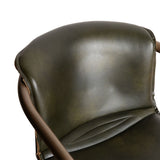 Portofino 22" Dining Chair in Emerald Green Leather, Set of 2 by Home Trends & Design at Eve Furniture