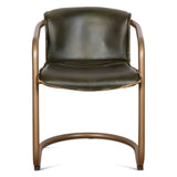 Portofino 22" Dining Chair in Emerald Green Leather, Set of 2 by Home Trends & Design at Eve Furniture