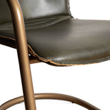 Portofino 22" Dining Chair in Emerald Green Leather, Set of 2 by Home Trends & Design at Eve Furniture