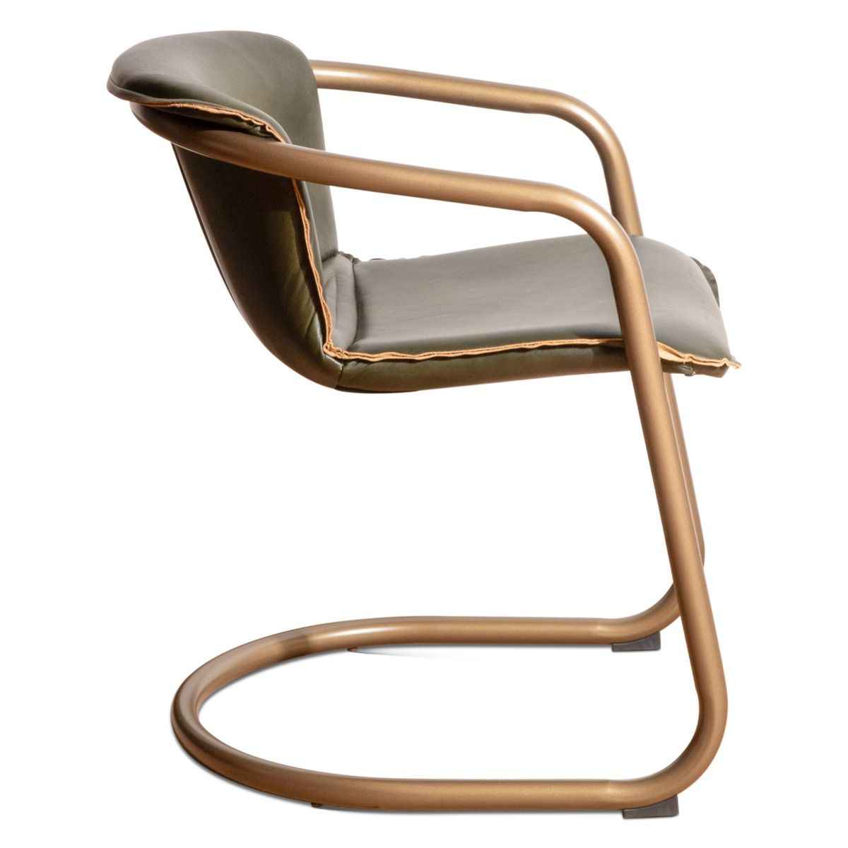 Portofino 22" Dining Chair in Emerald Green Leather, Set of 2 by Home Trends & Design at Eve Furniture