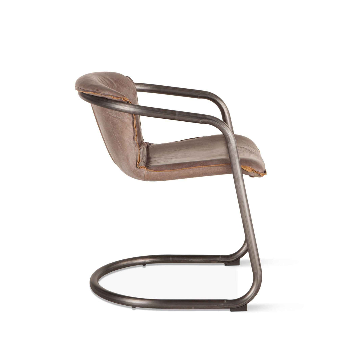 Portofino 22" Dining Chair in Jet Brown Leather, Set of 2 by Home Trends & Design at Eve Furniture