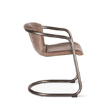 Portofino 22" Dining Chair in Jet Brown Leather, Set of 2 by Home Trends & Design at Eve Furniture