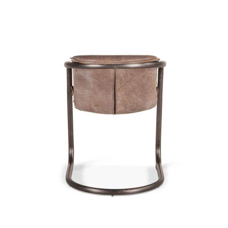 Portofino 22" Dining Chair in Jet Brown Leather, Set of 2 by Home Trends & Design at Eve Furniture