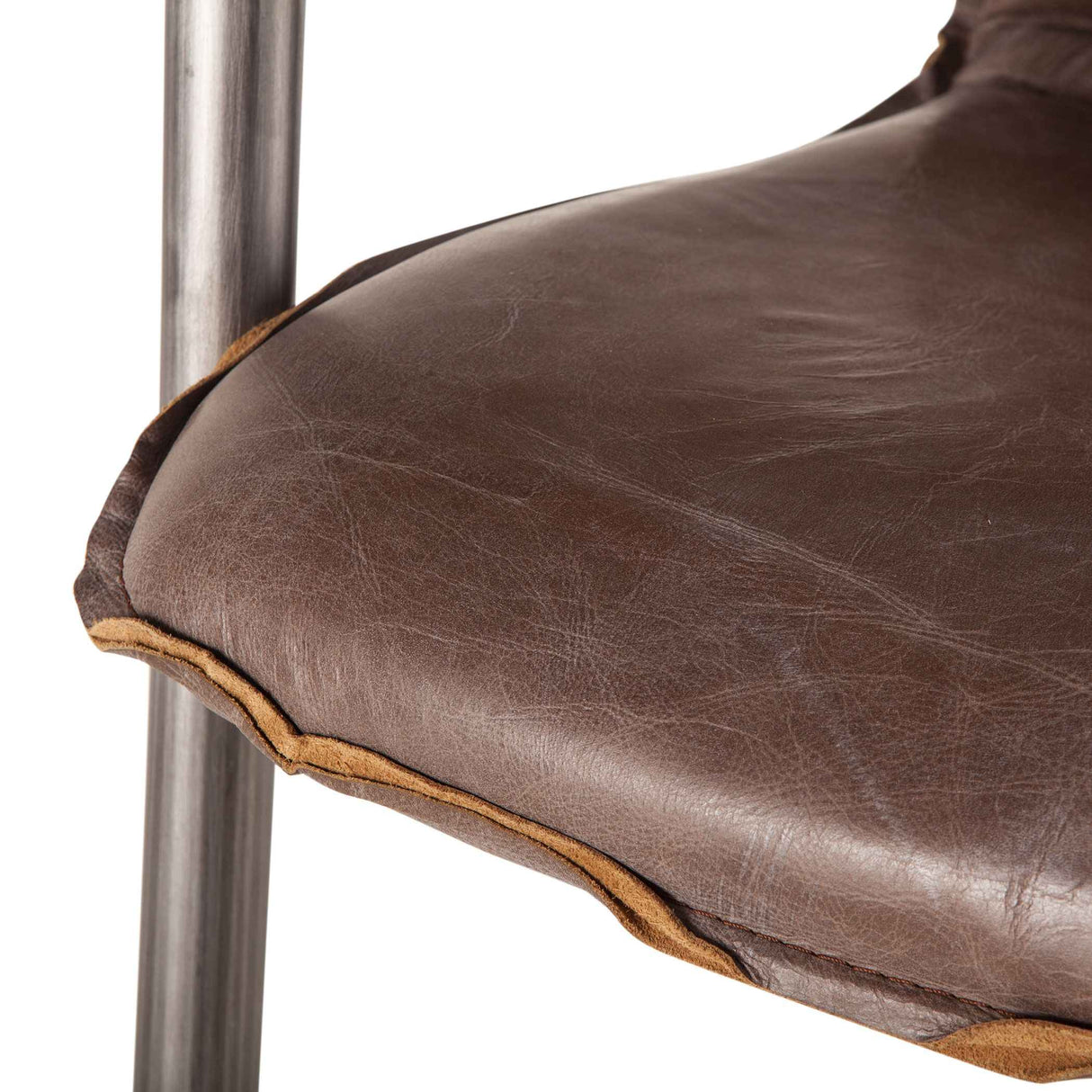 Portofino 22" Dining Chair in Jet Brown Leather, Set of 2 by Home Trends & Design at Eve Furniture