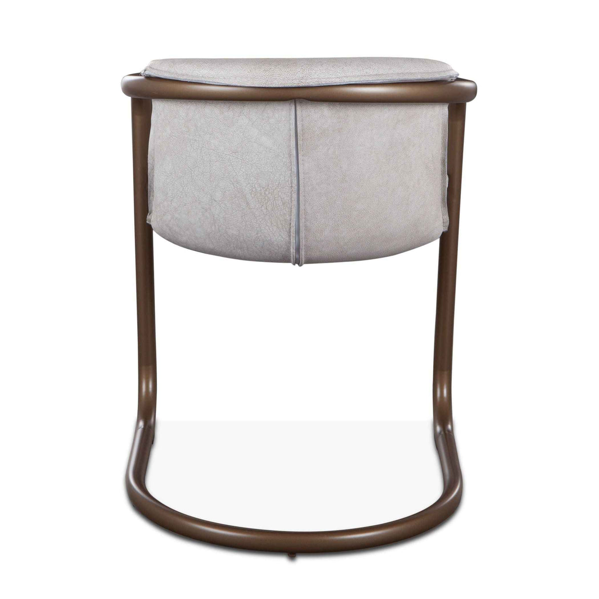 Portofino 22" Dining Chair in Vintage White Leather, Set of 2 by Home Trends & Design at Eve Furniture