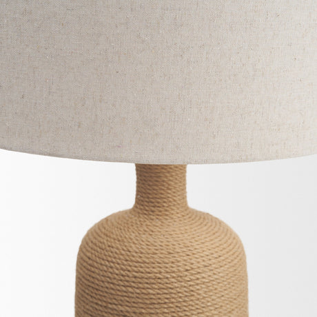 Portofino Abaca Rope Bottle Table Lamp by Mercana at Eve Furniture
