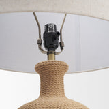 Portofino Abaca Rope Bottle Table Lamp by Mercana at Eve Furniture