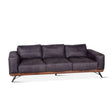 Portofino Mid Century 95" Sofa in Antique Ebony Leather by Home Trends & Design at Eve Furniture