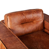 Portofino Modern 42" Accent Chair in Cocoa Brown Leather by Home Trends & Design at Eve Furniture