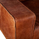 Portofino Modern 42" Accent Chair in Cocoa Brown Leather by Home Trends & Design at Eve Furniture