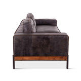 Portofino Modern 95" Sofa in Antique Ebony Leather by Home Trends & Design at Eve Furniture