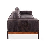 Portofino Modern 95" Sofa in Antique Ebony Leather by Home Trends & Design at Eve Furniture