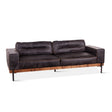 Portofino Modern 95" Sofa in Antique Ebony Leather by Home Trends & Design at Eve Furniture