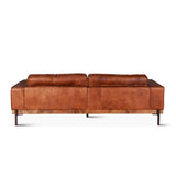Portofino Modern 95" Sofa in Cocoa Brown Leather by Home Trends & Design at Eve Furniture