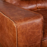 Portofino Modern 95" Sofa in Cocoa Brown Leather by Home Trends & Design at Eve Furniture