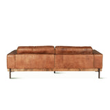 Portofino Modern 95" Sofa in Cocoa Brown Leather by Home Trends & Design at Eve Furniture