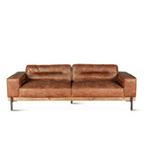 Portofino Modern 95" Sofa in Cocoa Brown Leather by Home Trends & Design at Eve Furniture