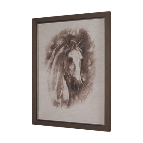 Portrait of a Thoroughbred II by Mercana Studio a Framed Art Print Matted under Glass by Mercana at Eve Furniture
