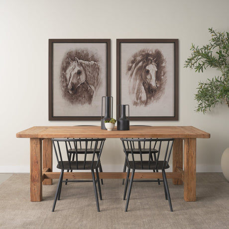 Portrait of a Thoroughbred II by Mercana Studio a Framed Art Print Matted under Glass by Mercana at Eve Furniture