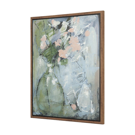 Posies I by Mercana Studio Hand-Embellished Textured Framed Canvas Artwork by Mercana at Eve Furniture