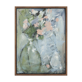 Posies I by Mercana Studio Hand-Embellished Textured Framed Canvas Artwork by Mercana at Eve Furniture