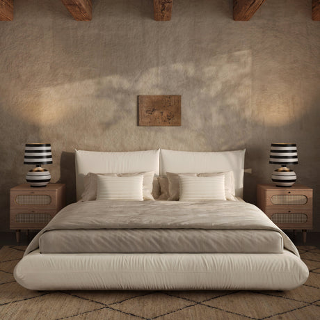 Positano Striped Papier Mache Table Lamp by TOV Furniture at Eve Furniture