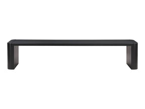Post Black Large Dining Bench by Moe's Home at Eve Furniture