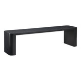 Post Black Small Dining Bench by MOES at Eve Furniture