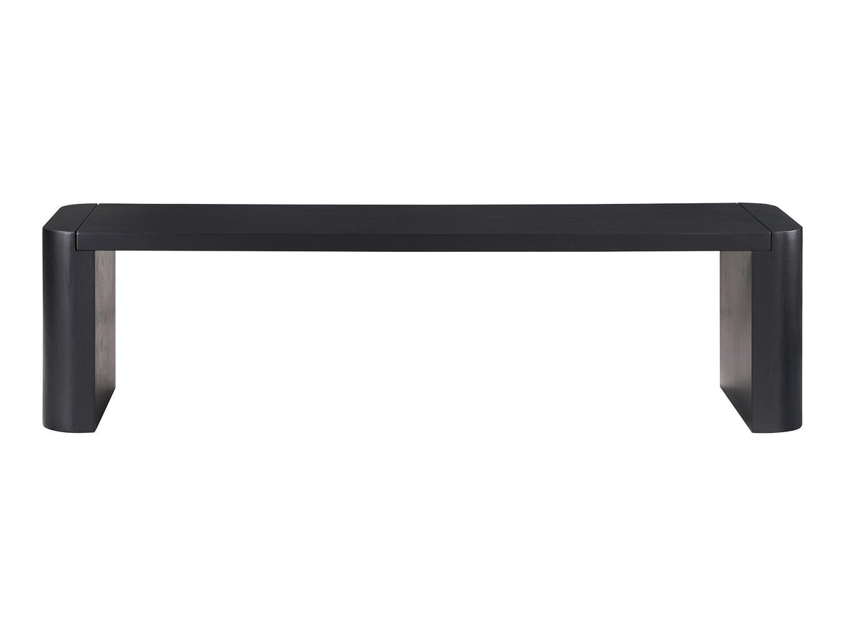 Post Black Small Dining Bench by MOES at Eve Furniture