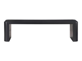 Post Black Small Dining Bench by MOES at Eve Furniture