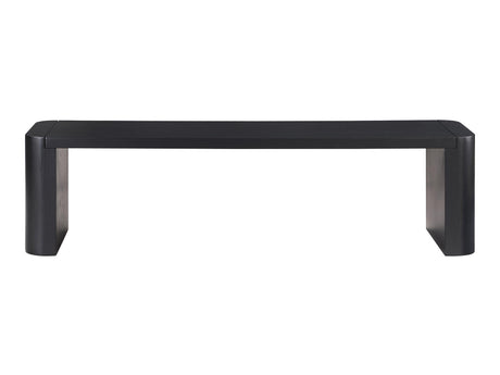 Post Black Small Dining Bench by MOES at Eve Furniture