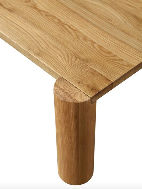 Post Coffee Table White Oak by Moe's Home at Eve Furniture