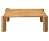 Post Coffee Table White Oak by Moe's Home at Eve Furniture