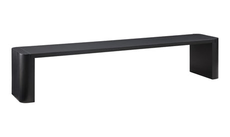 Post Dining Bench-Large Black by Moe's Home at Eve Furniture