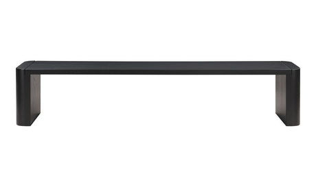 Post Dining Bench-Large Black by Moe's Home at Eve Furniture