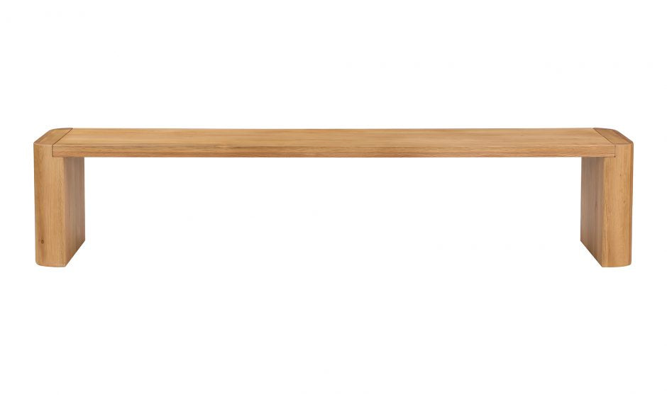 Post Dining Bench-Large Natural by Moe's Home at Eve Furniture