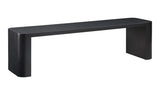 Post Dining Bench-Small Black by Moe's Home at Eve Furniture