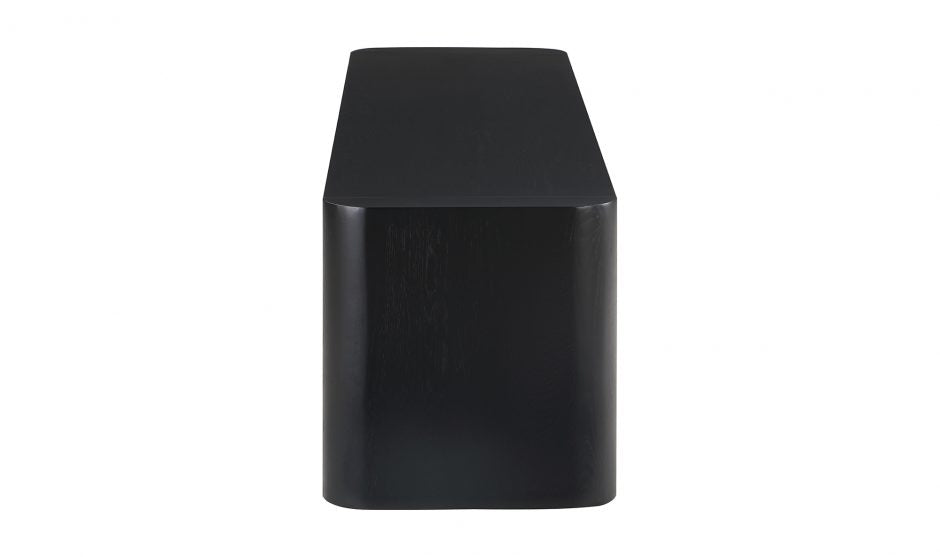 Post Dining Bench-Small Black by Moe's Home at Eve Furniture
