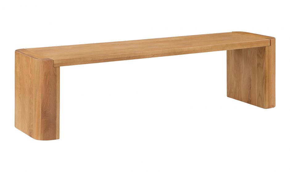 Post Dining Bench-Small Natural by Moe's Home at Eve Furniture