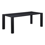 Post Dining Table - Oak Black by Moe's Home at Eve Furniture