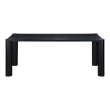 Post Dining Table - Oak Black by Moe's Home at Eve Furniture