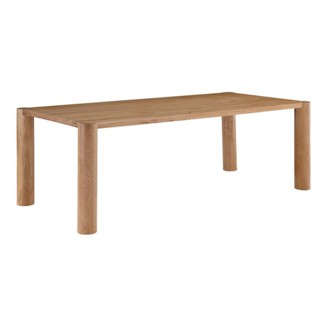 Post Dining Table Oak Natural by Moe's Home at Eve Furniture