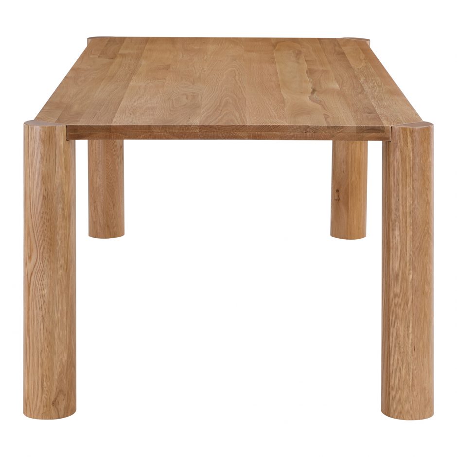 Post Dining Table Oak Natural by Moe's Home at Eve Furniture