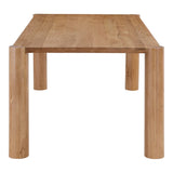 Post Dining Table Oak Natural by Moe's Home at Eve Furniture