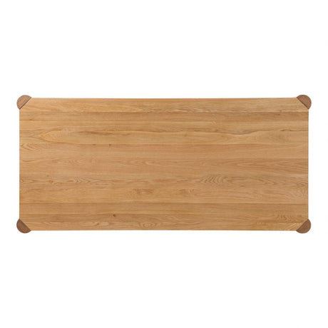Post Dining Table Oak Natural by Moe's Home at Eve Furniture