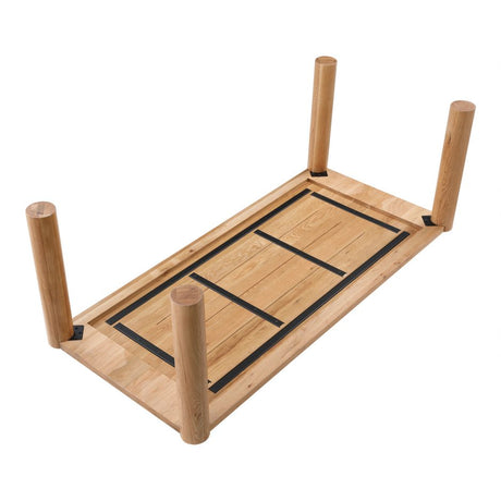 Post Dining Table Oak Natural by Moe's Home at Eve Furniture