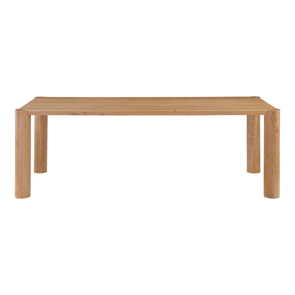 Post Dining Table Oak Natural by Moe's Home at Eve Furniture